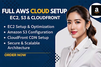 do full AWS cloud setup, ec2, s2 and high cloudfront for high performance