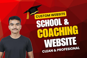 design a clean and responsive education website for schools and institutes