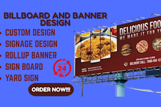 design sign boards roll up banner and outdoor signage