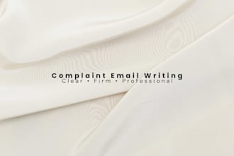 professional complaint and support email writing