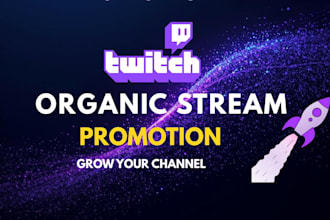 organically promote your twitch channel to bring live viewers