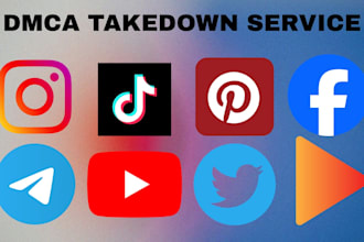 send dmca takedown notice to google,onlyfans, twitter,reddit,instagram,shopify