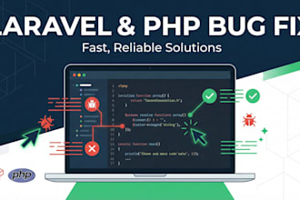 fix bugs and errors in laravel or PHP application