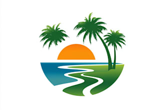 do unique lawn care,landscape,agriculture mowing logo design