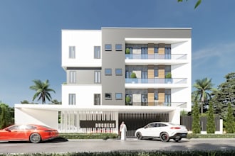 visualize 3d luxury condo apartment,realtor, rooftop terrace,cgi exterior render