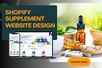 design a high converting premium supplement shopify store