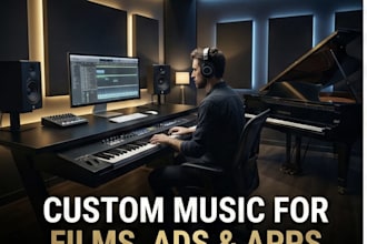 compose original music for ads, reels,video, apps and brands