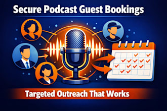 handle podcast guest outreach and secure bookings for your show