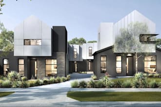 create realistic 3d renders for architecture and interiors