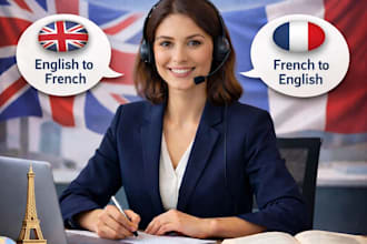 professionally translate english to french and french to english