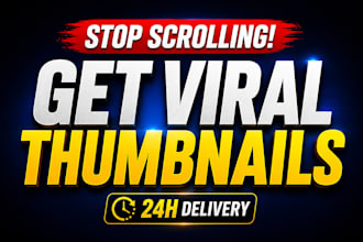 design high CTR viral youtube thumbnails