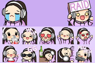customes emotes for twitch, discord