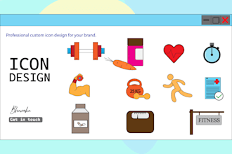 design modern, unique, simple, and attractive icon