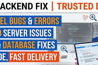 fix laravel bugs, errors and issues fast and professionally