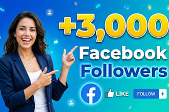 boost 3,000 facebook followers fast