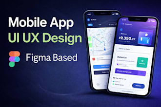 design intuitive mobile app UI UX in figma
