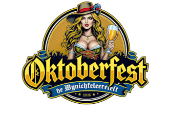 design high quality oktoberfest party logo in very short time