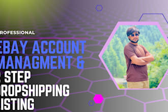 do ebay 2 step dropshipping , ebay listing , account management