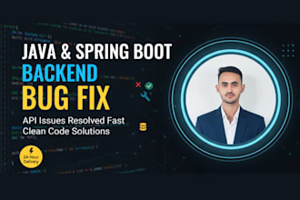 fix spring boot bugs, java backend errors, and rest API issues
