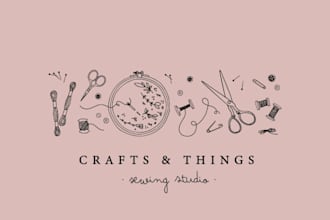 design carpentry and wood craft logo