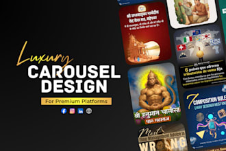 design luxury carousel for premium platforms