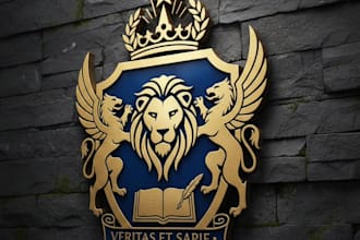 do luxury royal heraldic family crest logo design