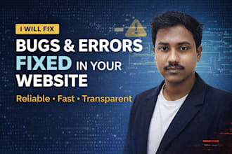 fix bugs and broken issues in your website