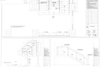 make professional steel stair and handrail shop drawings