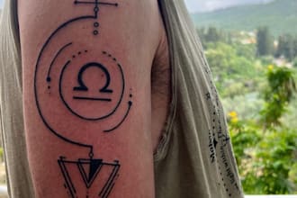 create a unique custom linework and dotwork tattoo design