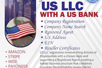 register USA llc, UK ltd and setup amazon seller and walmart