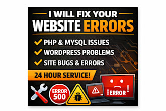 fix PHP, mysql or wordpress errors, bugs and issues fast