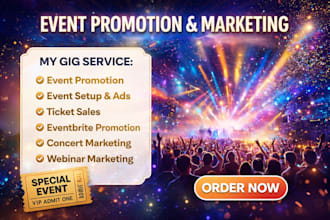promote event promotion, event marketing, eventbrite, event planning