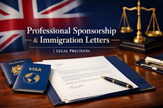 write sponsorship letter, immigration visa application, appeal, affidavit letter