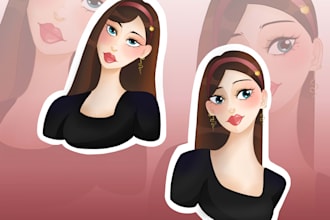 custom aesthetic stickers and profile avatars
