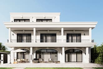 design house renovation realistic 3d interior exterior rendering modeling decor