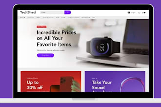 design professional electronics gadgets tech accessories woocommerce website