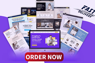 build professional clickfunnels kartra kajabi and gohighlevel sales funnel
