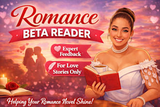 be your beta reader for romance novels with honest feedback