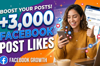add 3,000 facebook post likes