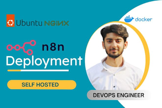 deploy n8n on ubuntu server using docker and self hosted