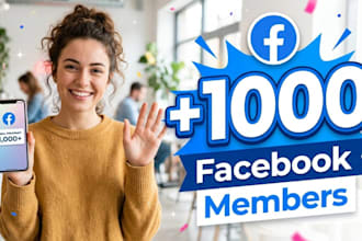 increase facebook group 1,000 members organically