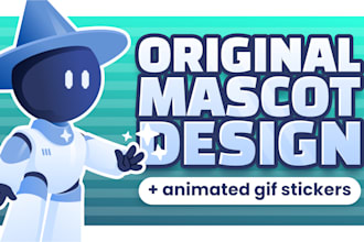 create original character illustration mascot design animated GIF sticker