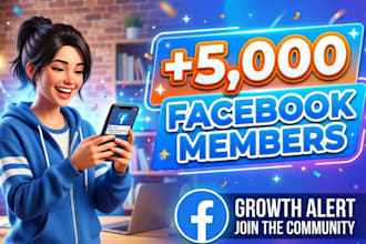 provide real and active facebook 5,000 members