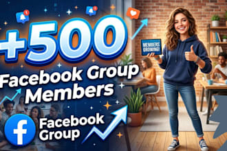 increase 500 facebook group members fast