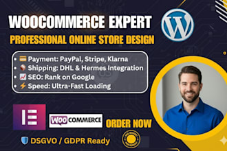 design develop wordpress woocommerce shop online store dsgvo german business