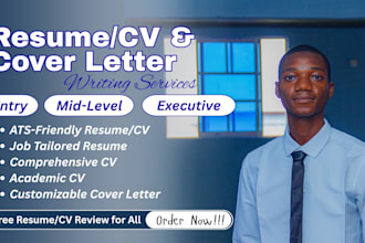 write medical, engineering, IT, developers ats friendly resume and cover letter