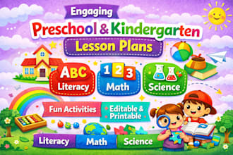 create engaging preschool kindergarten lesson plan literacy, science curriculum