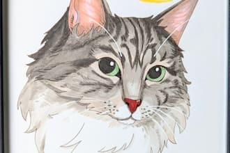 draw a stylized portrait of your pet