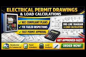 do electrical permit drawings and load calculations