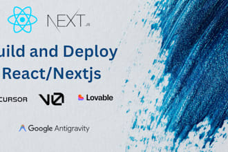 build react next js using bolt, lovable, v0, cursor ai